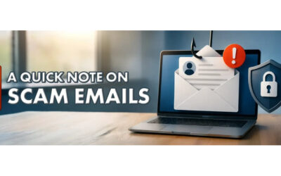 A quick note on scam emails